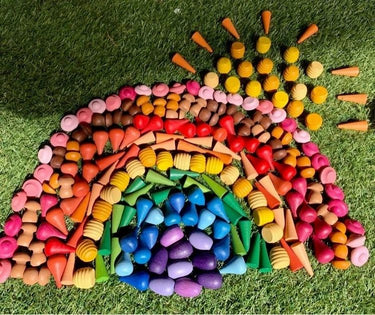 EcoToys Mandalora Set | Desata la Creatividad de tu Niño – 324 Piezas de Mandala de Madera